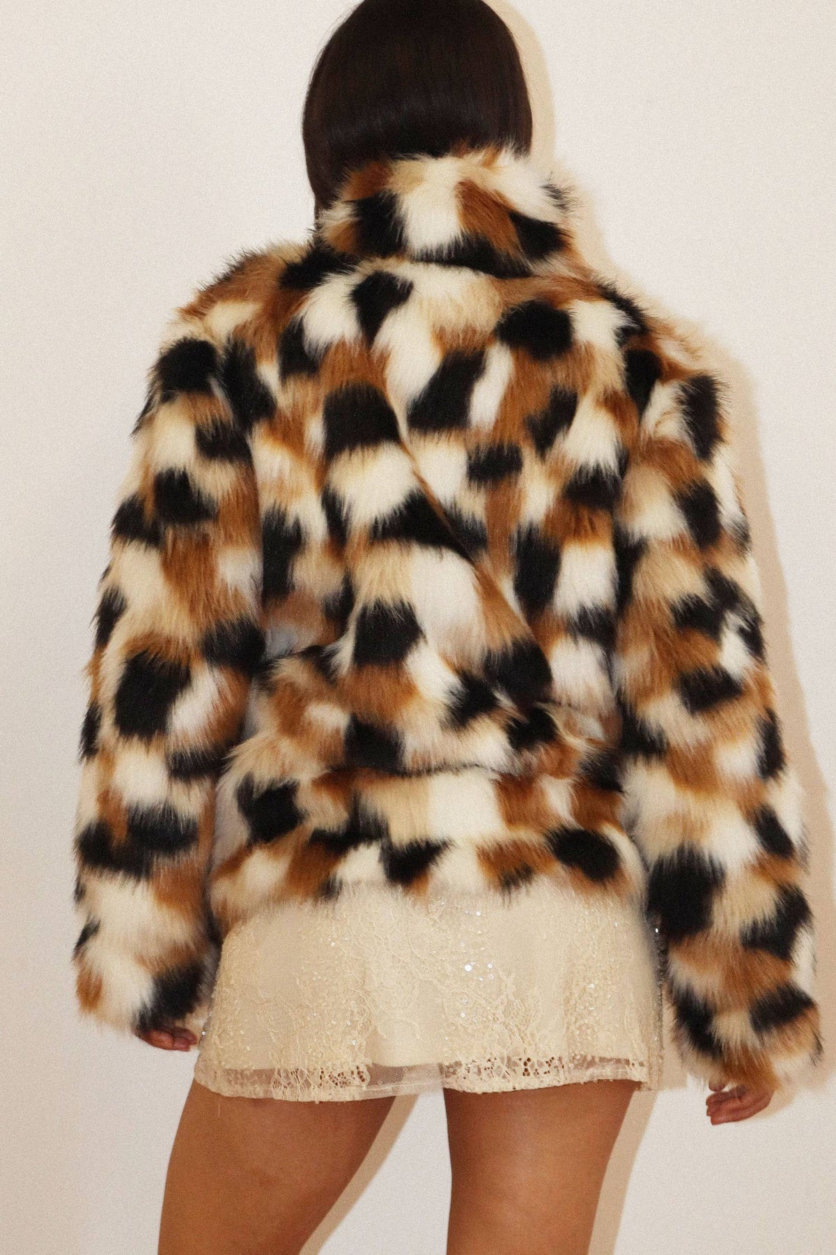Print Faux Jacket