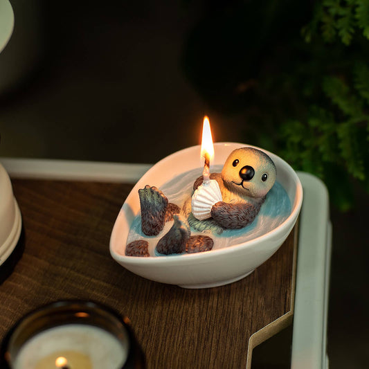 Southlake Gifts - Sea Otter Candle – Whimsical Animal Candle Gift-Ready Décor