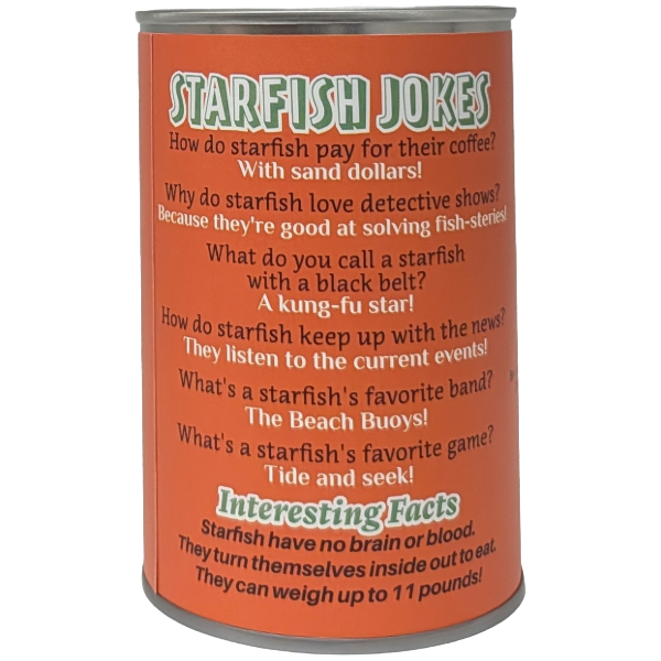 Stella the Canned Starfish - Eco-Friendly Plush w/Jokes