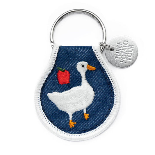 Patch Embroidered Keychain - Cottage Goose