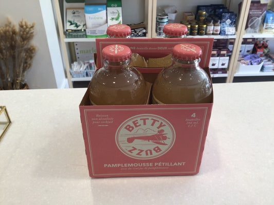 Betty Buzz Sparkling Grapefruit 4 Pack