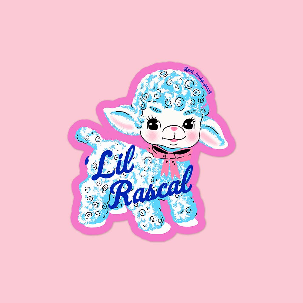 Lil' Rascal Lamb - Matte Vinyl Sticker