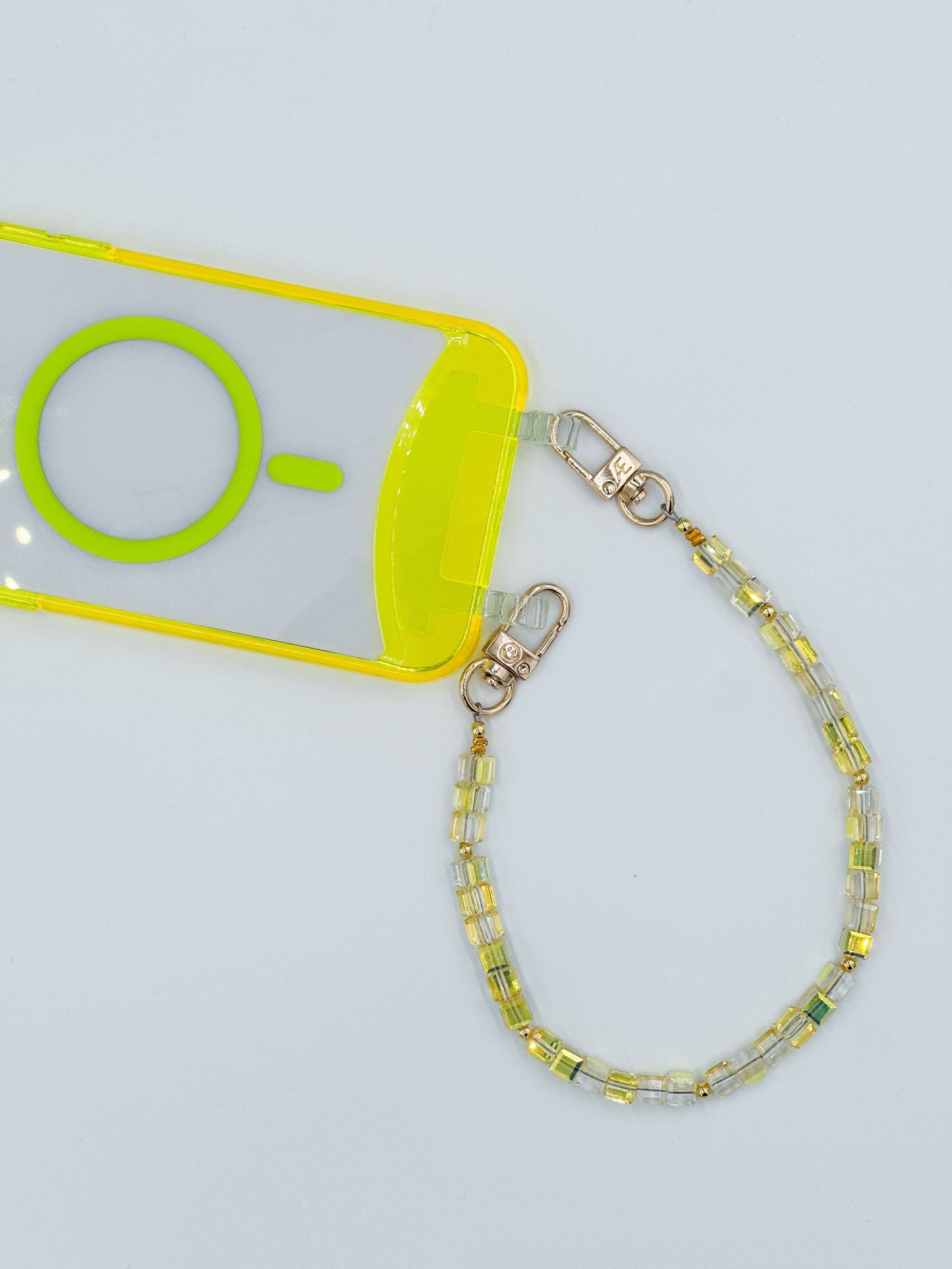 Clear Neon Yellow iPhone Case - MagSafe