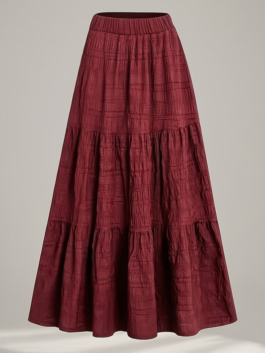 Red Maxi Skirt