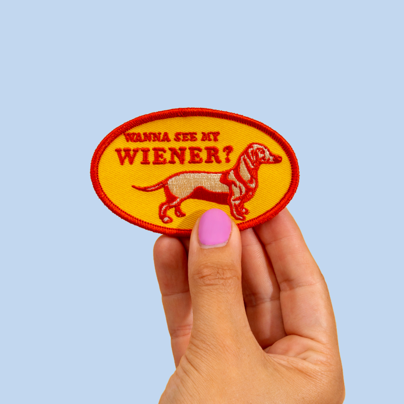 See My Wiener – Iron-On Embroidered Patch
