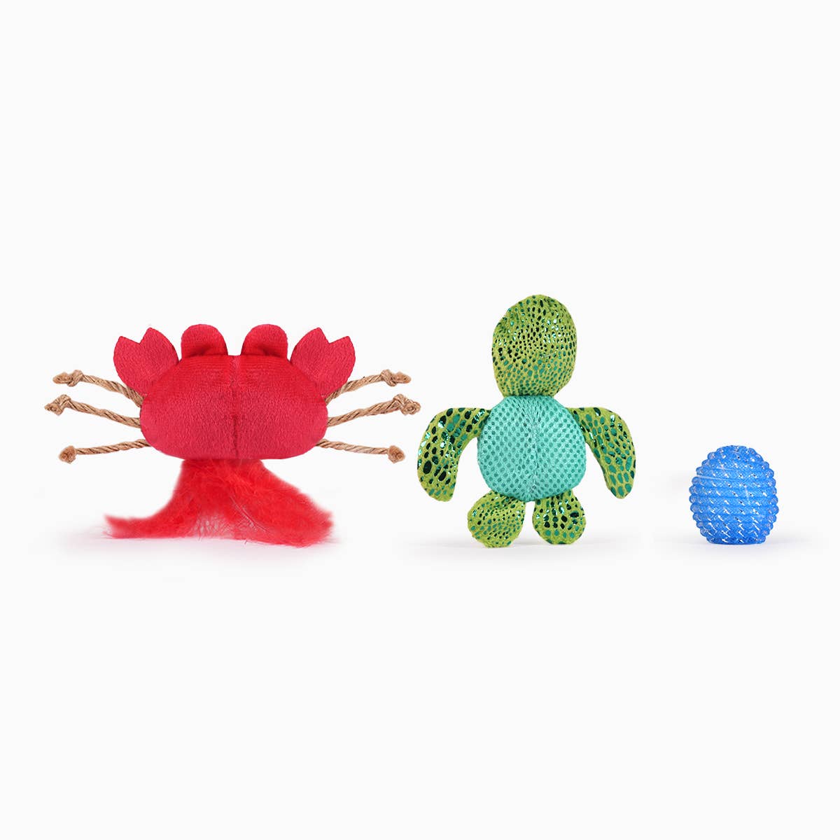 HugSmart Pet - Ocean Pals  | Sea Turtle&Crab - Cat Toy