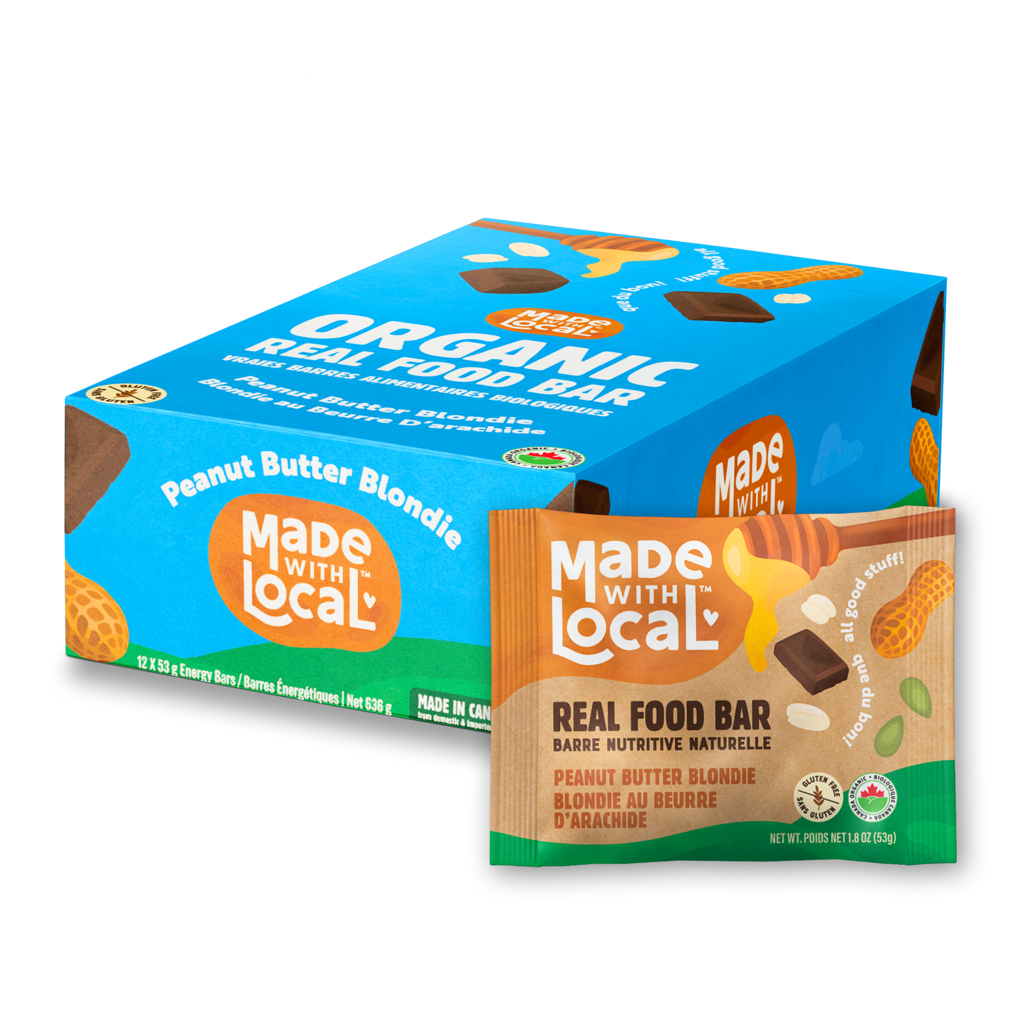 Peanut Butter Blondie | Organic Real Food Bar