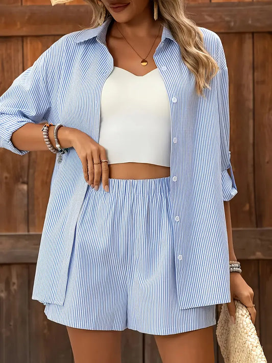 Two Piece Striped Outfit
