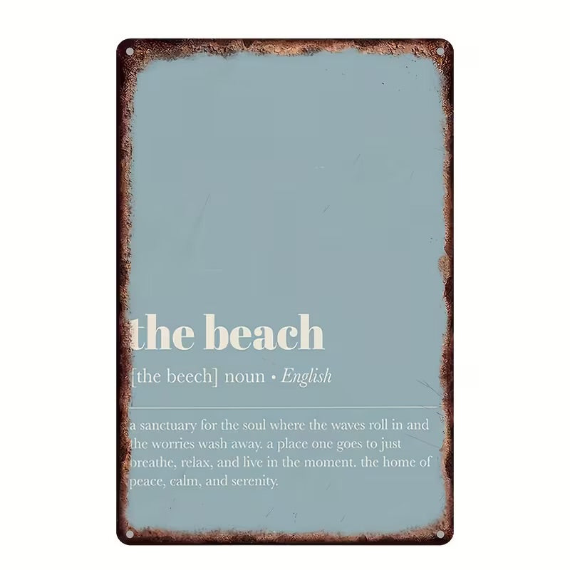 The Beach Sign