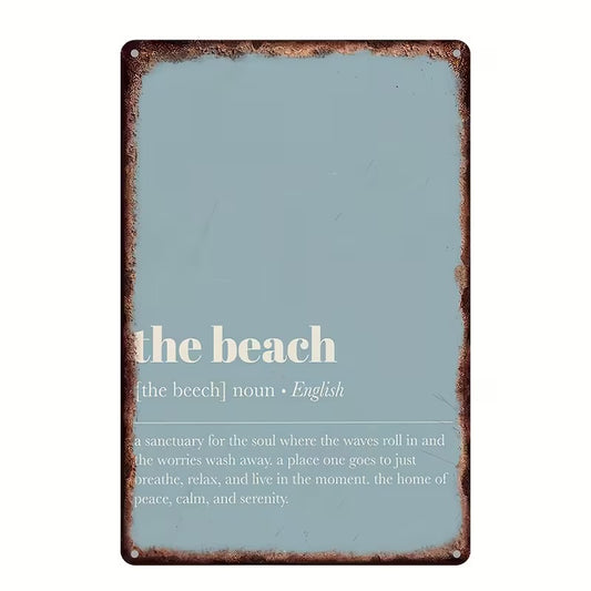 The Beach Sign