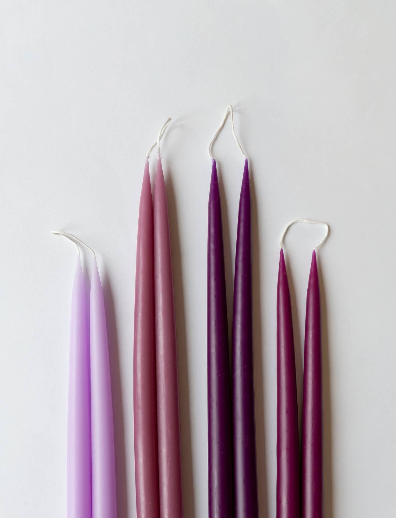 Pastel Purple Danish Taper Candle