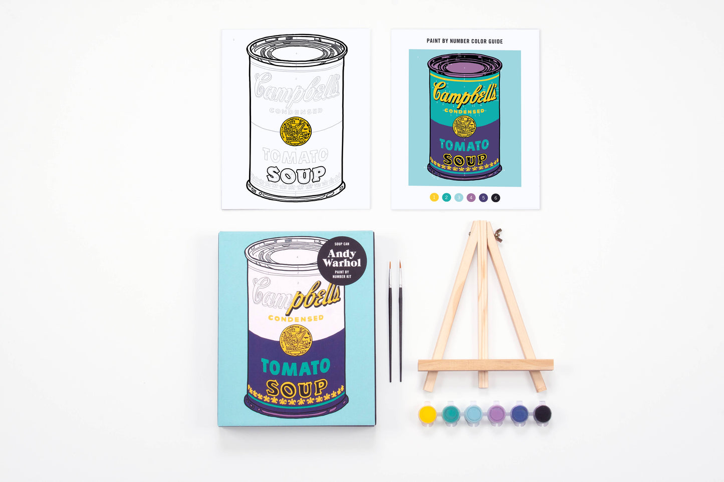Andy Warhol Soup Can Paint By Number Kit