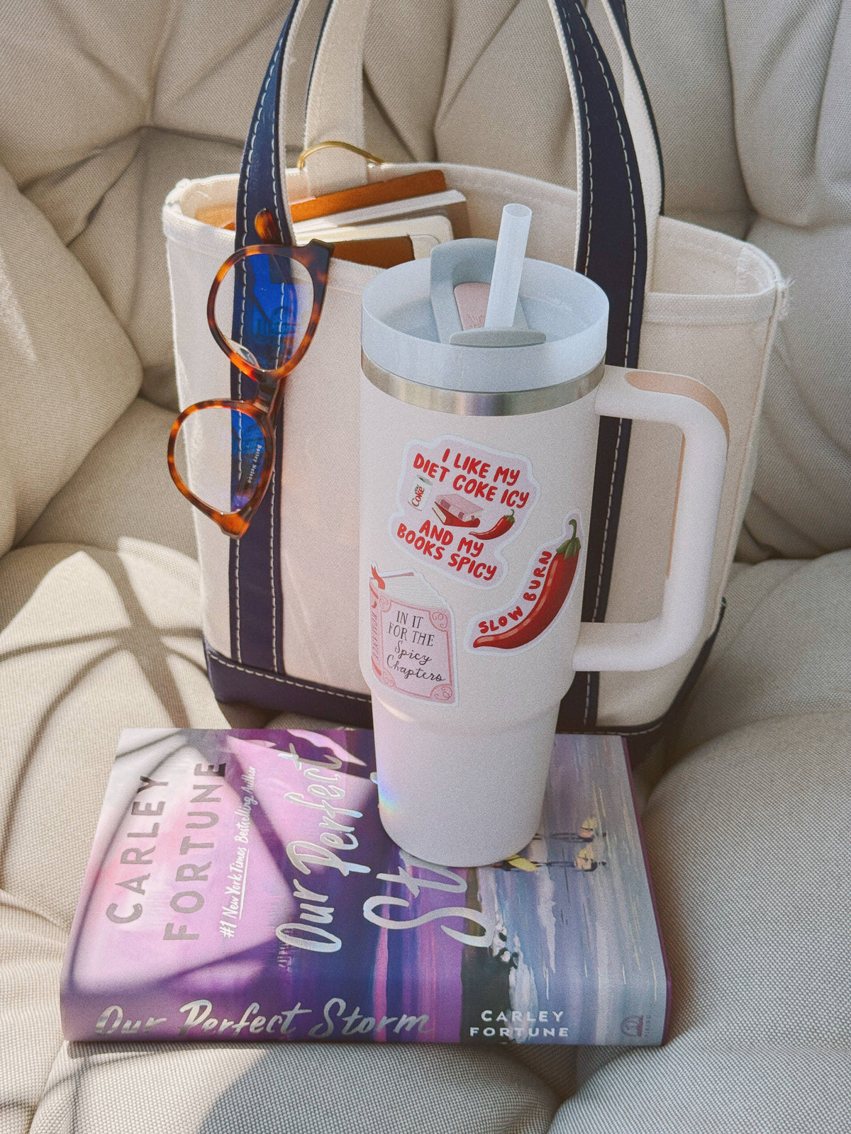 Diet Cola Icy Books Spicy - Bookish Reader Vinyl Sticker