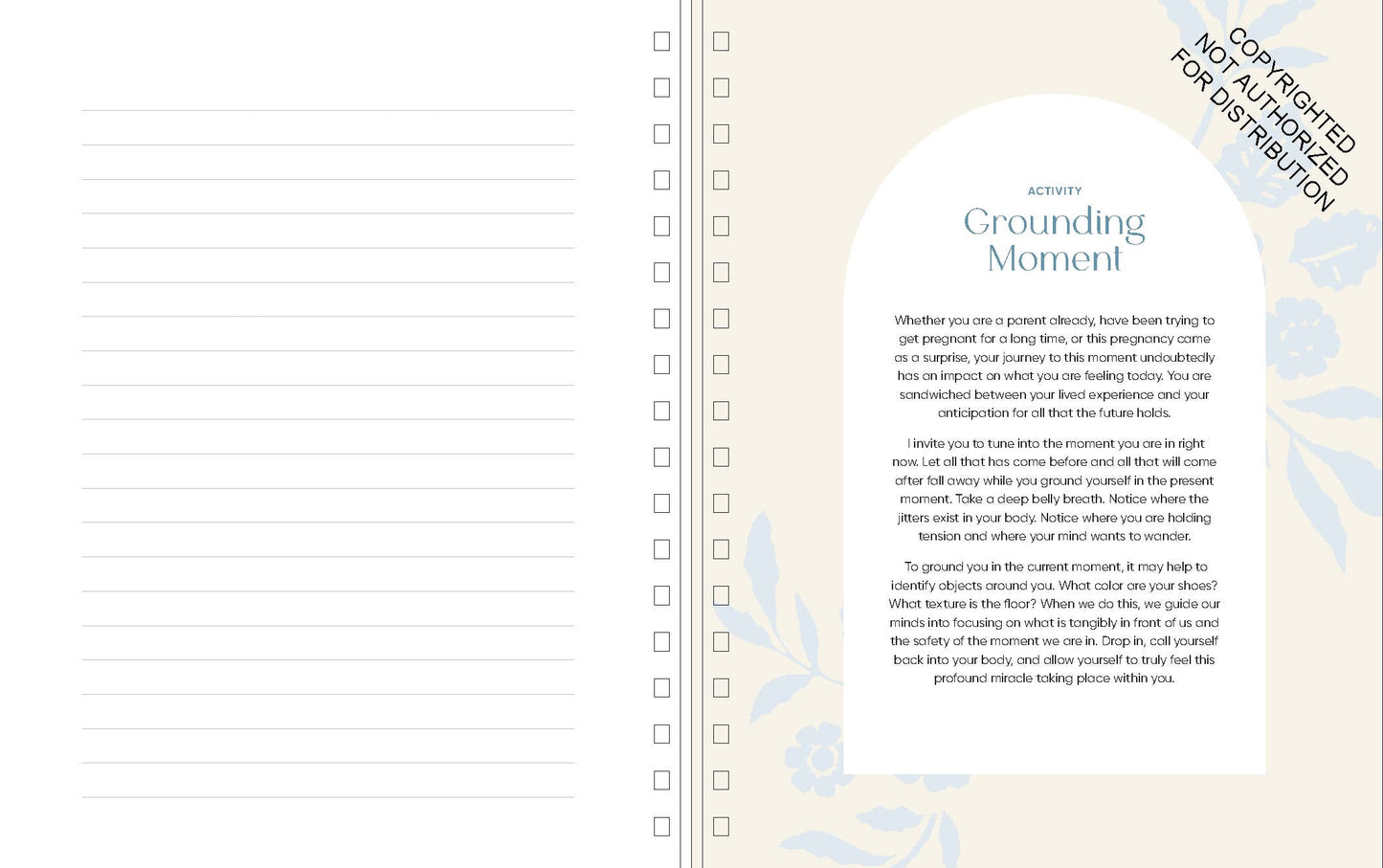 Growing Together Pregnancy Journal
