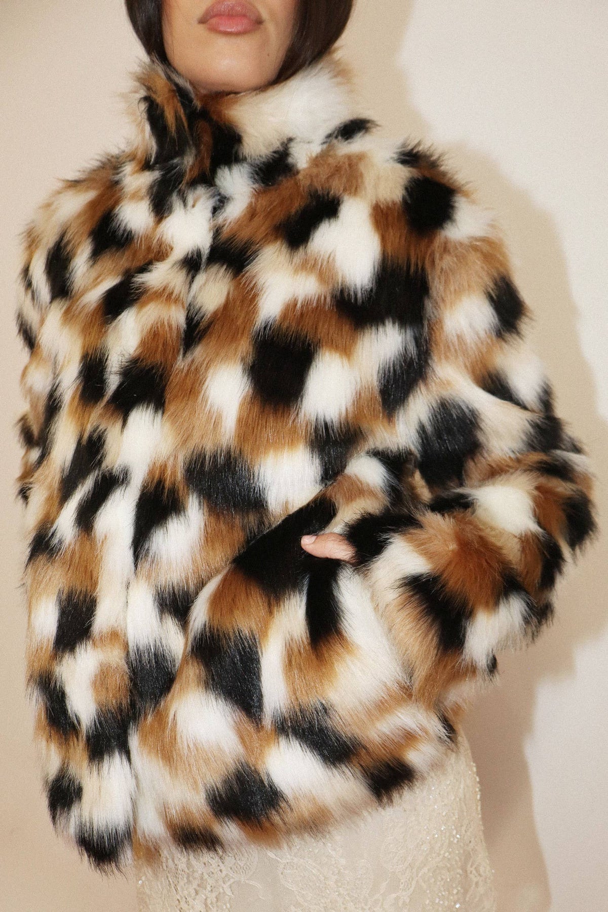 Print Faux Jacket
