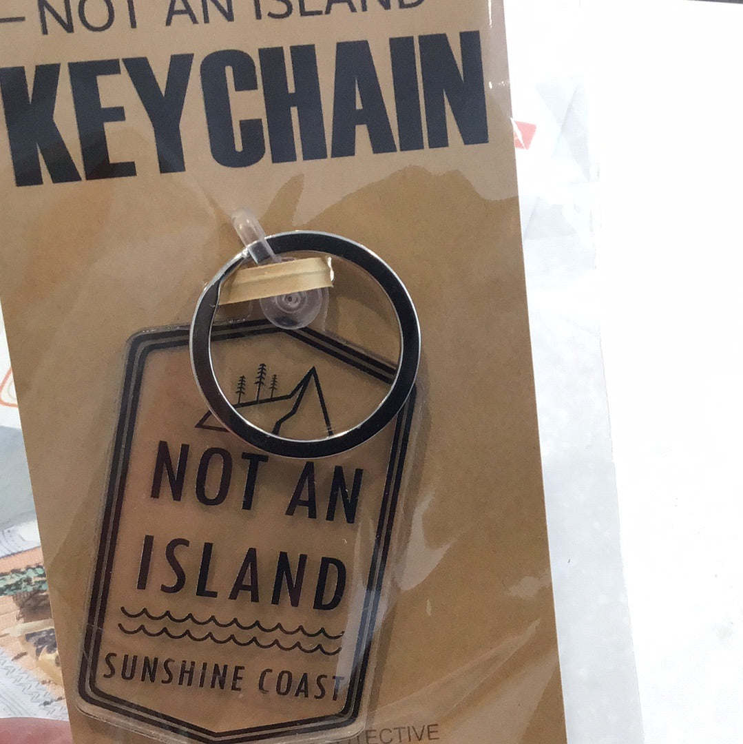 Not An Island Keychain