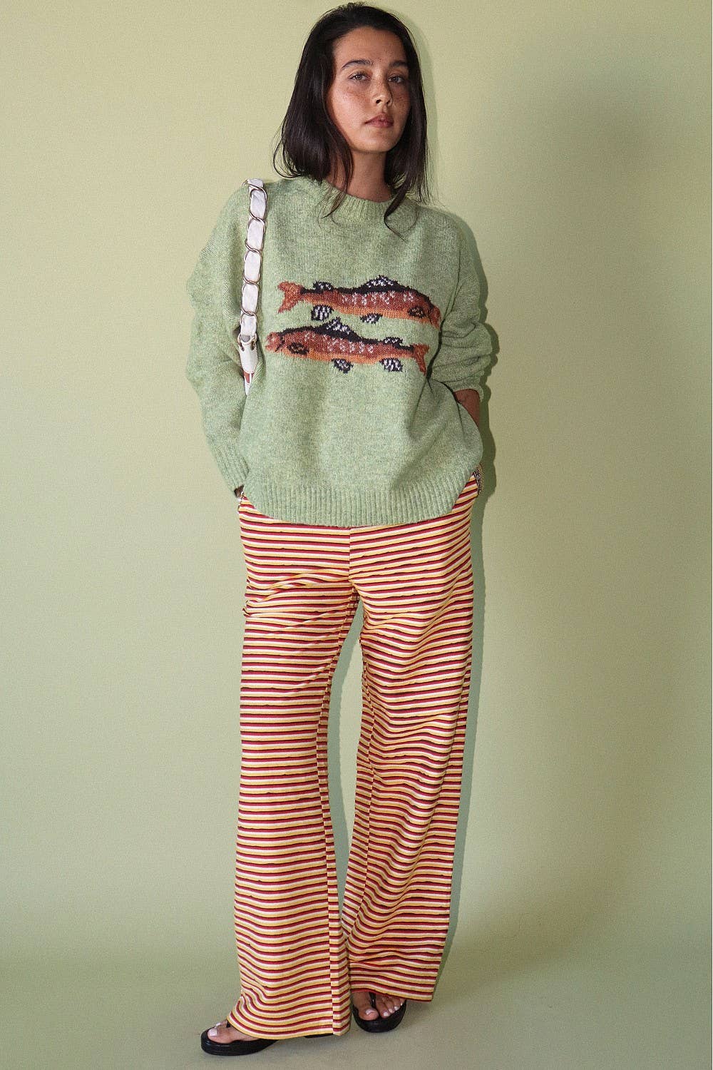 Trout Graphic Knit Sweater