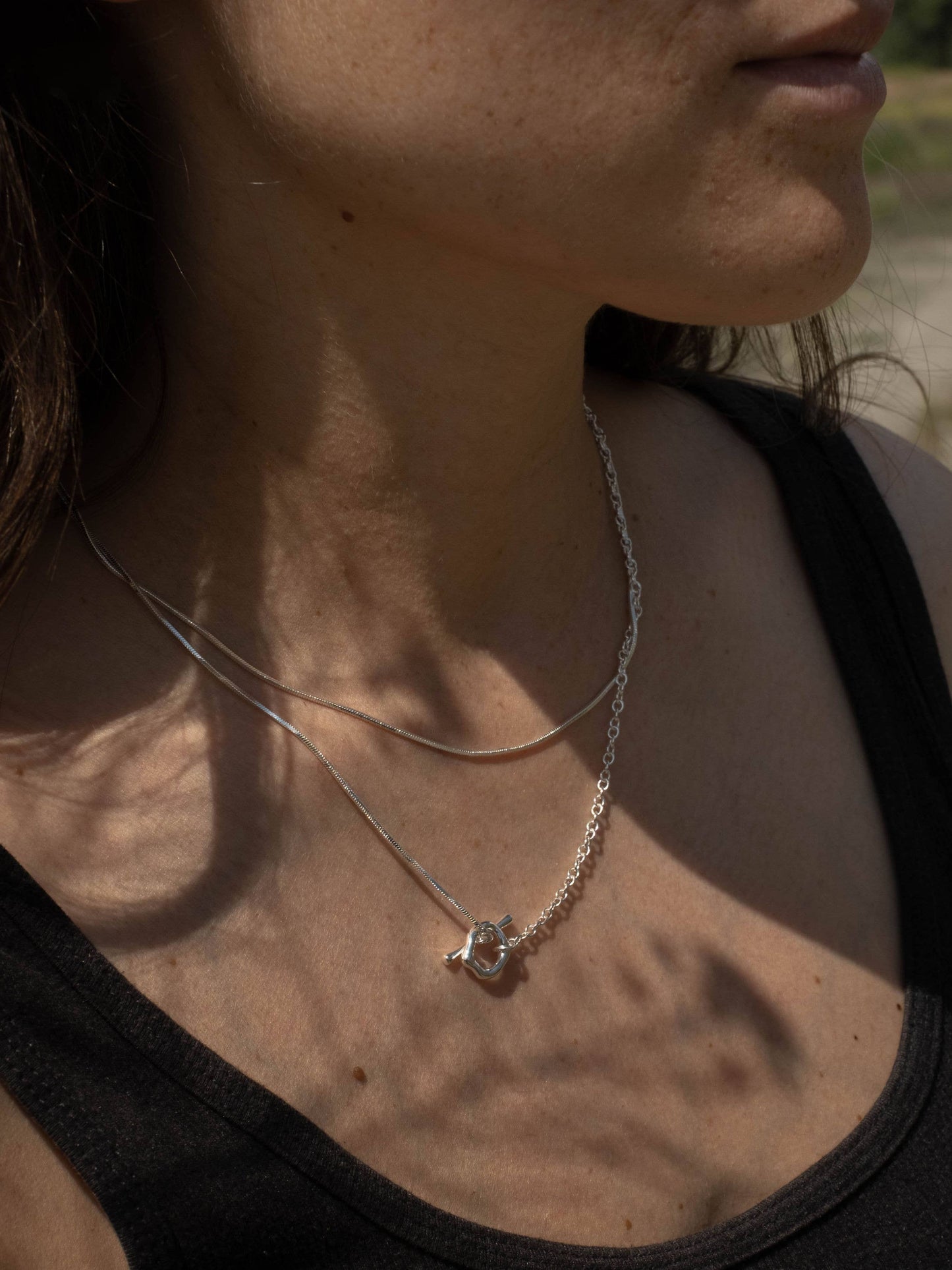 Jenny Silver Wrap Necklace