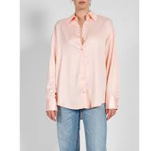 Brunette the Label - Chambray Button Up W/ Pearl Snaps Pink
