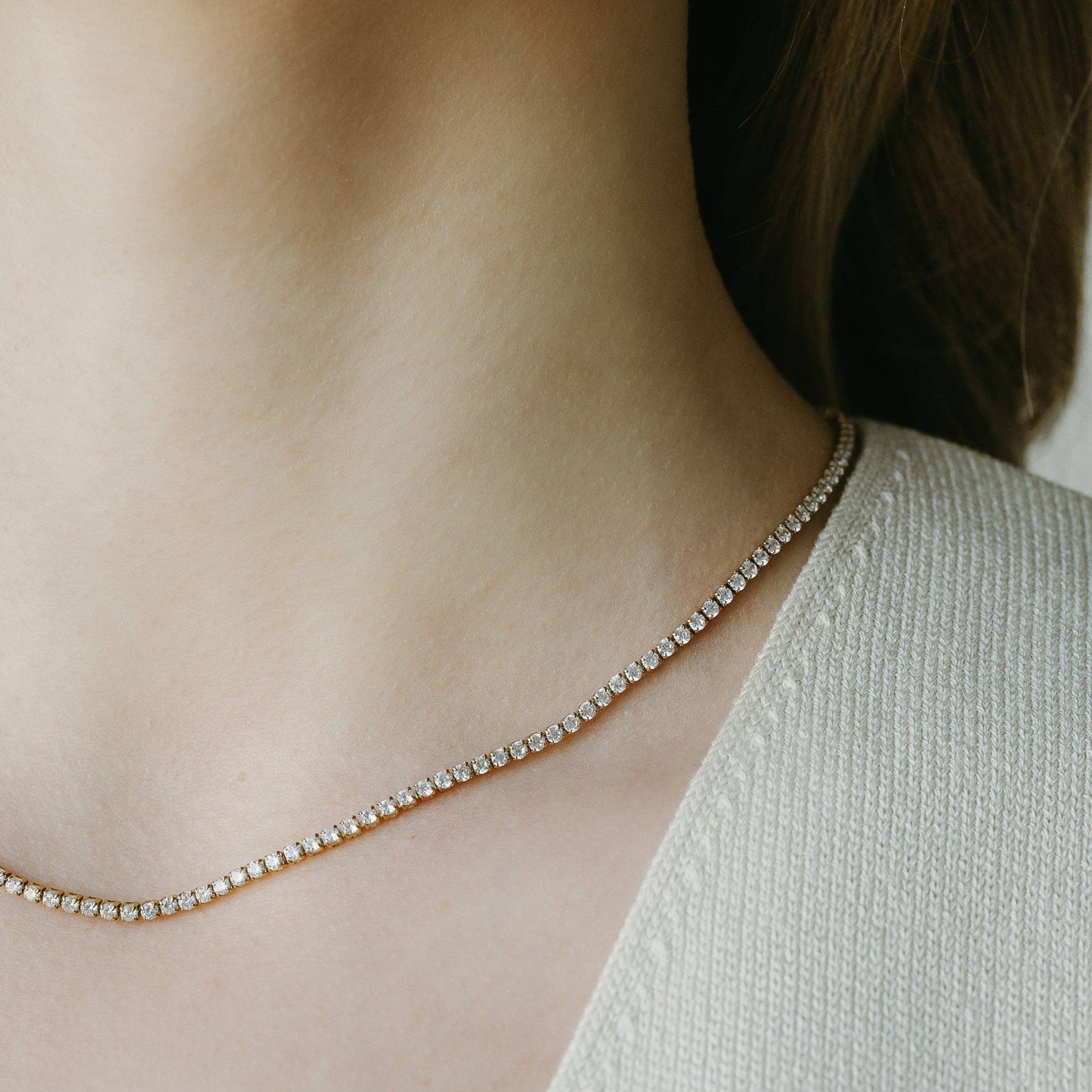 Dainty Tennis Necklace