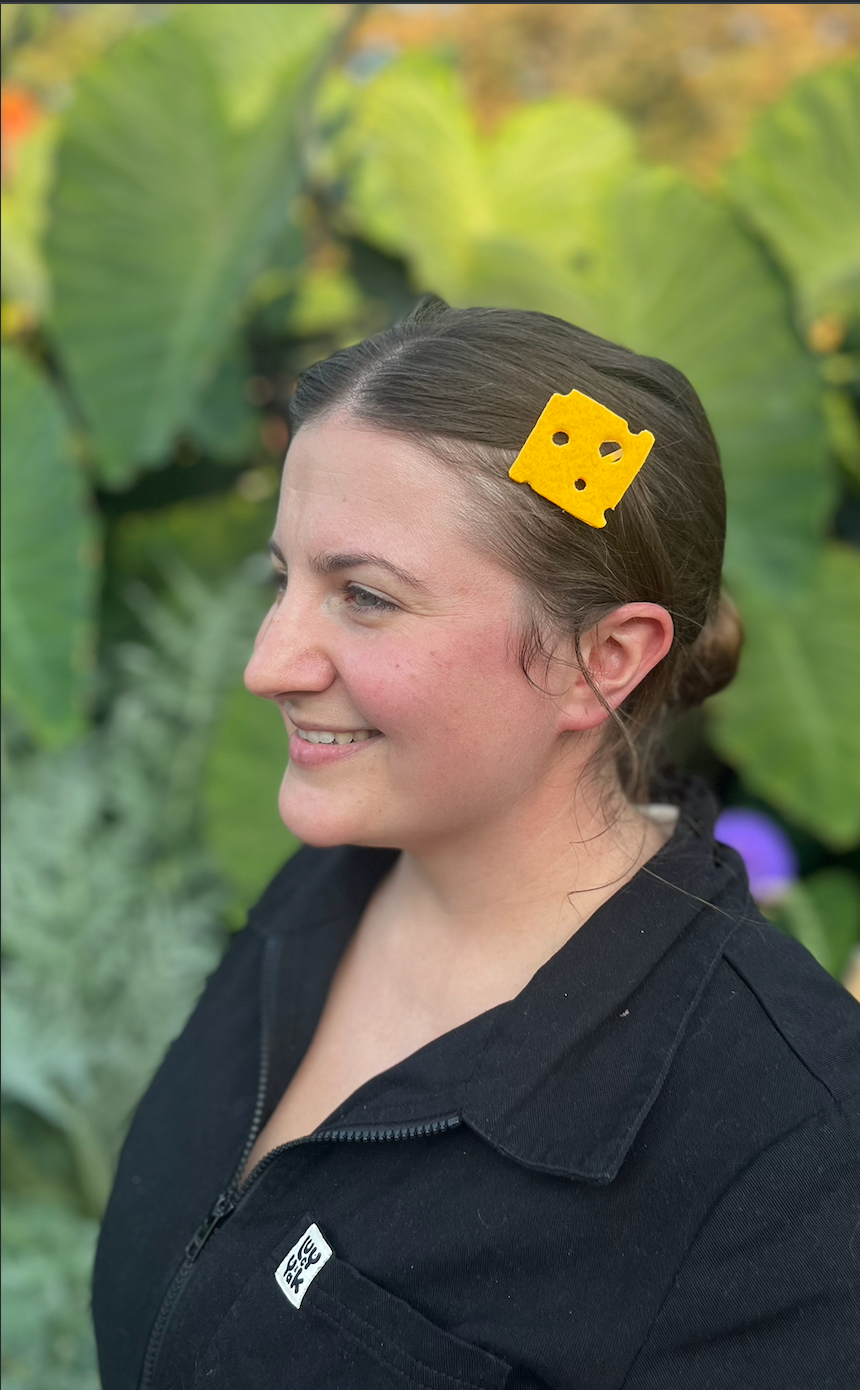 Cheese Barrettes | Felt Barrettes | Hair Accessories