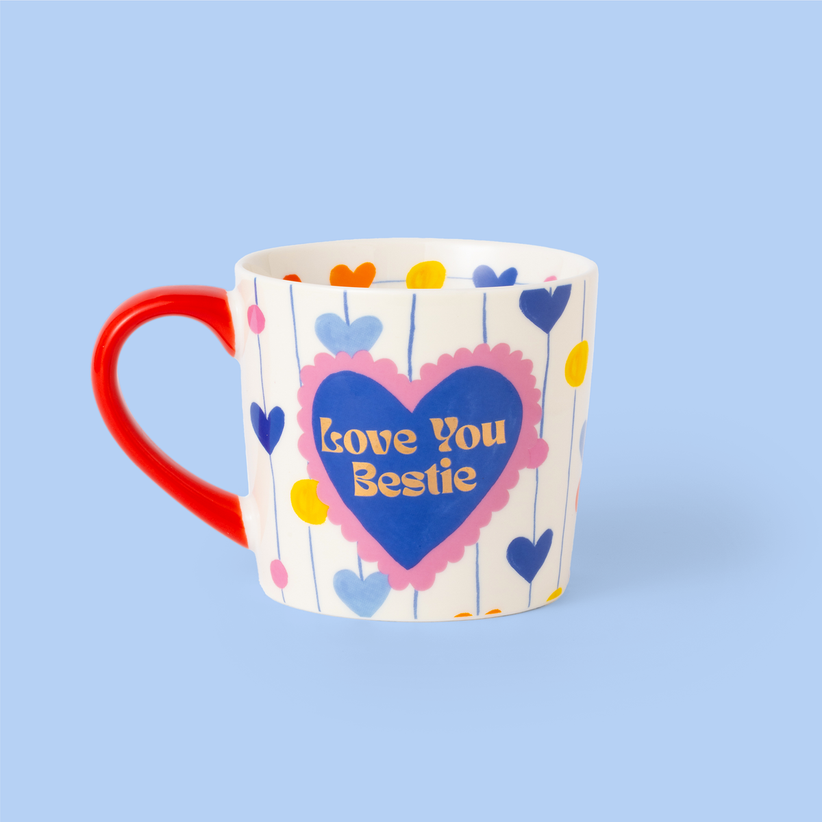 Heart Strings Love You Bestie Mug