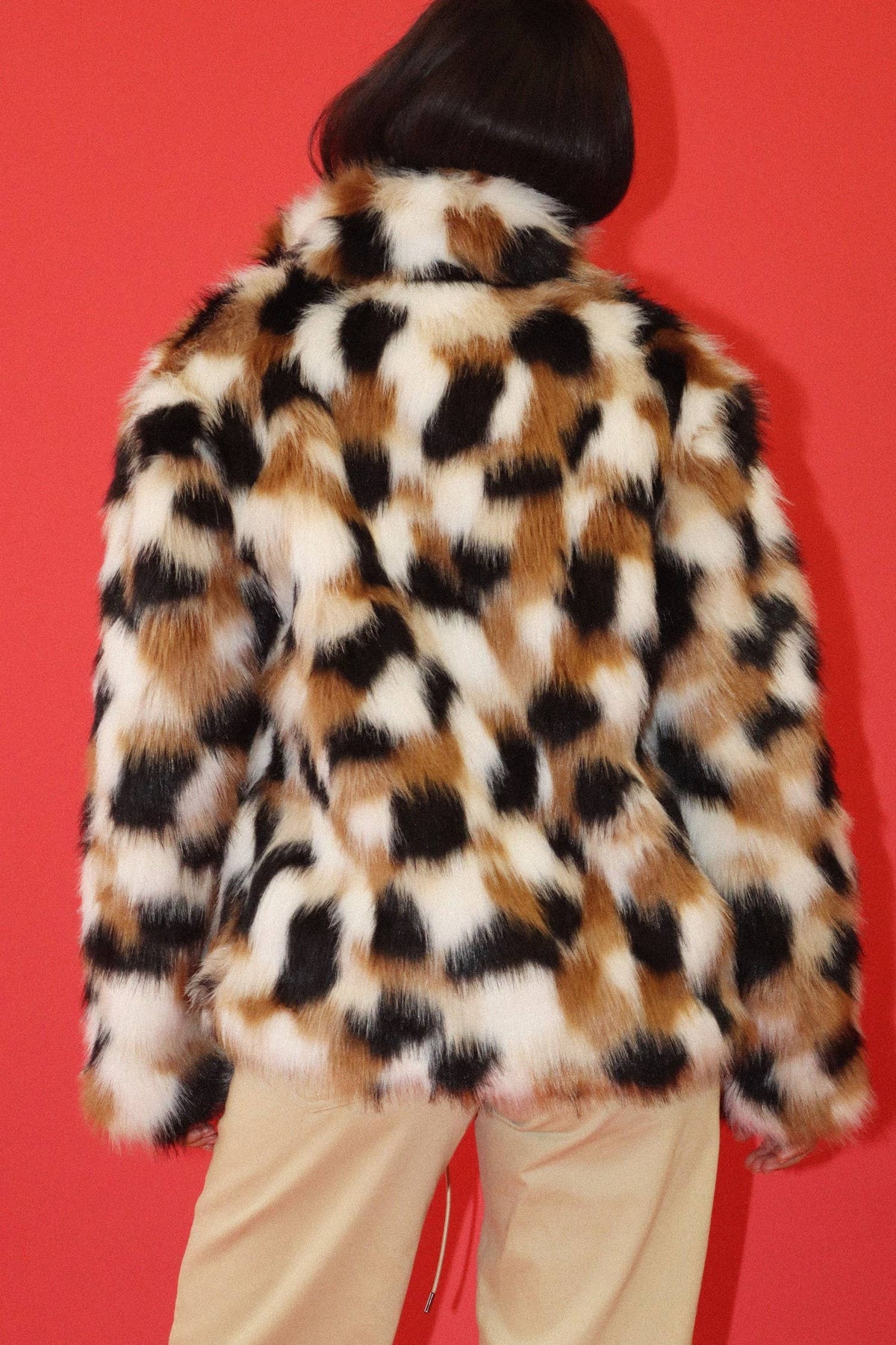 Print Faux Jacket