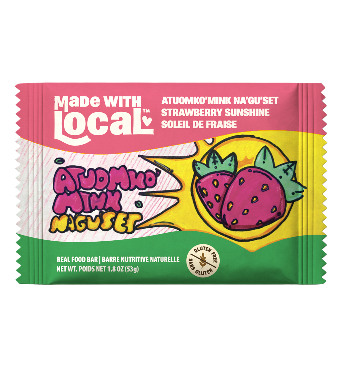 Strawberry Sunshine Real Food Bar | 12-pack