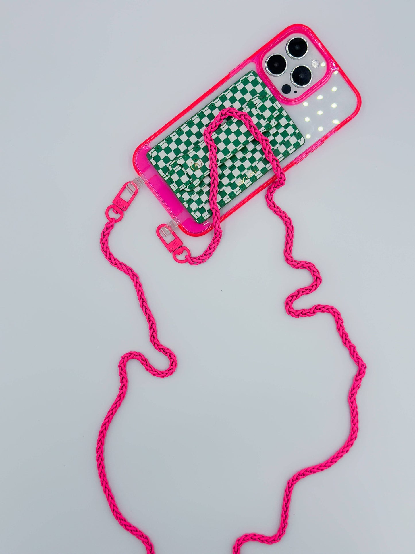 The Caep Clear Neon Pink iPhone Case - MagSafe