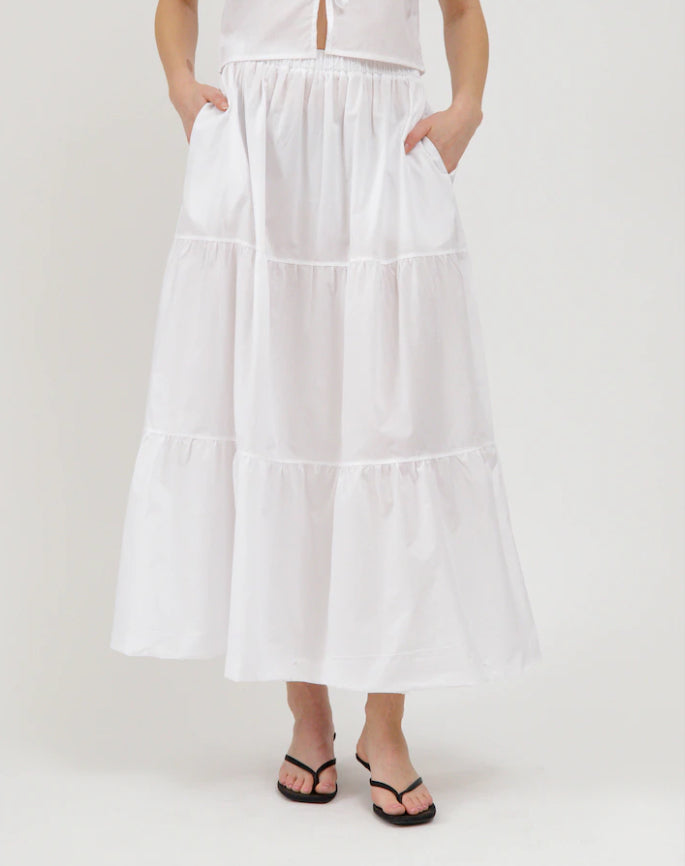 Brunette The Label - Poplin Maxi Skirt