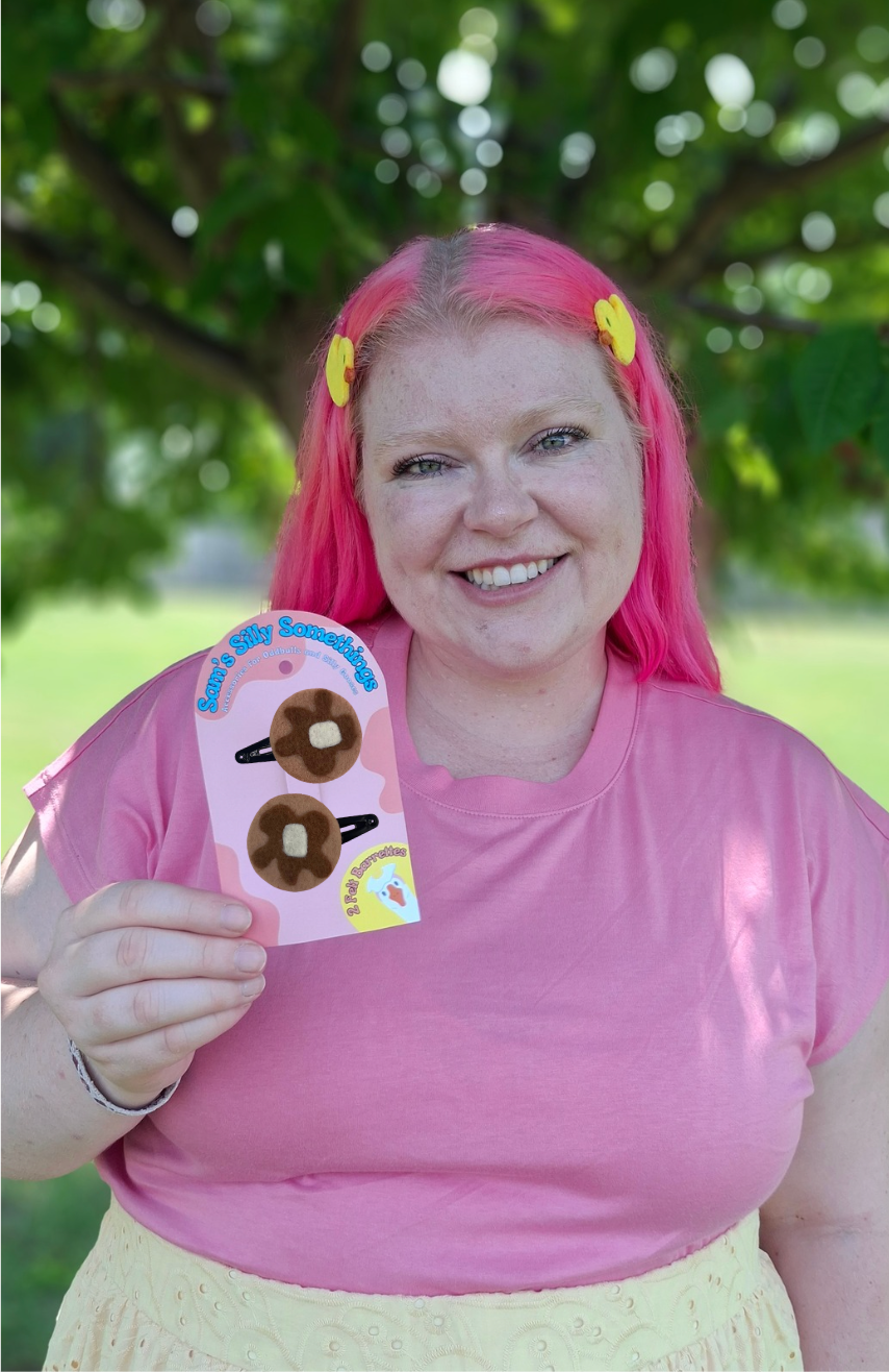 Pancake Barrettes | Felt Barrettes | Hair Accessories