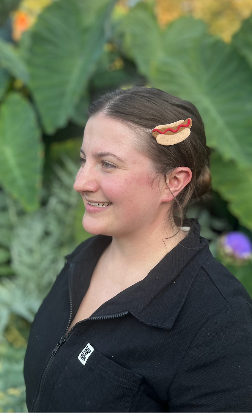 Hotdog Barrettes | Felt Barrettes | Hair Accessories