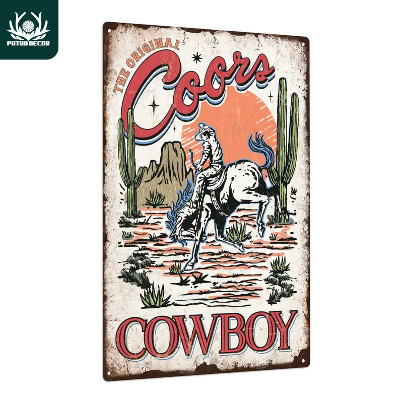 Coors Cowboy Sign
