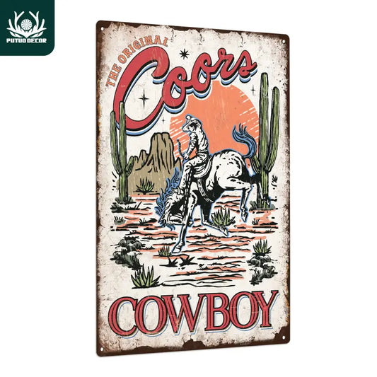 Coors Cowboy Sign