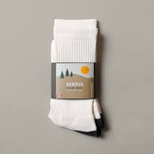 Muttonhead Bamboo Crew Sock Ivory
