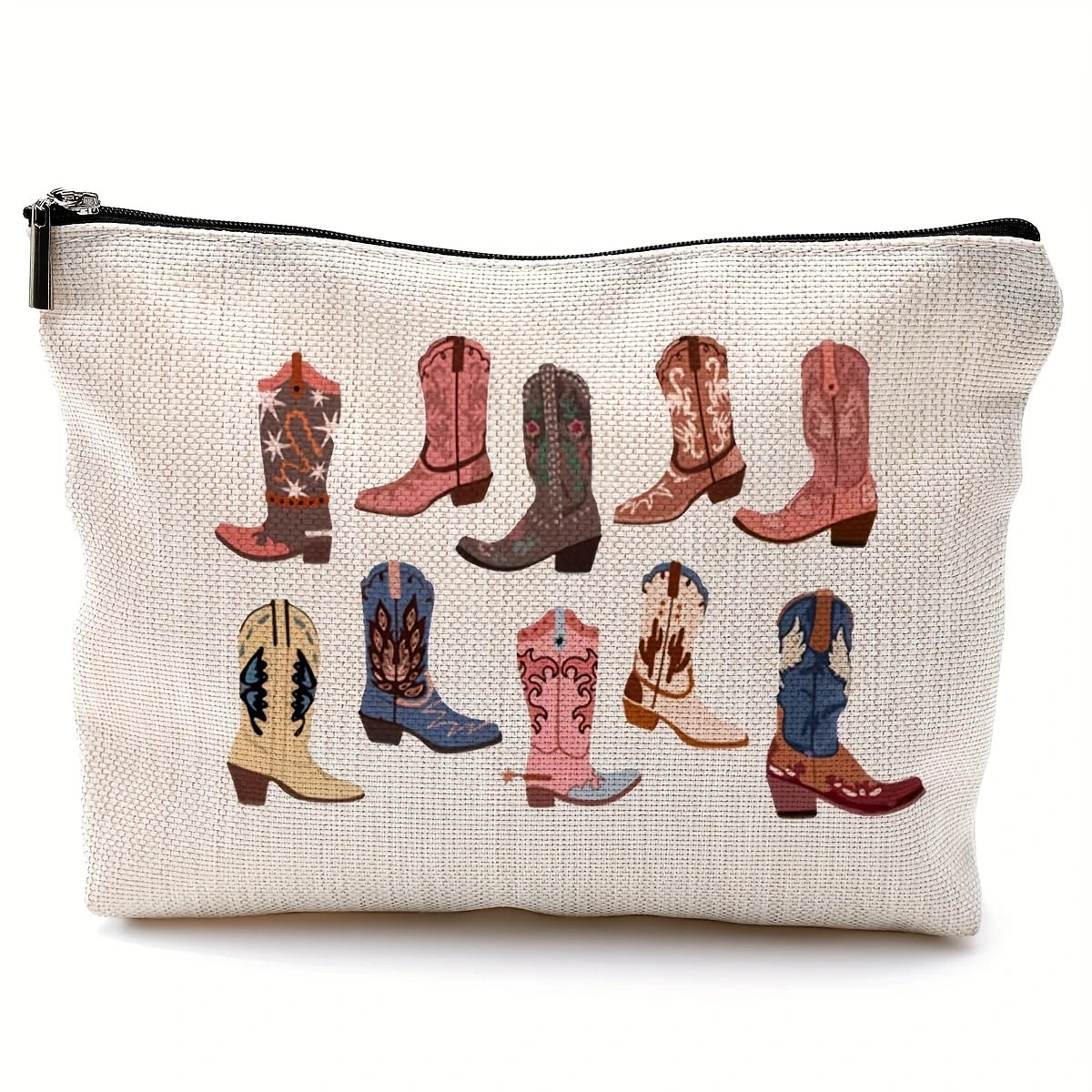 Cowboy Boot and Cowgirl Make up Bag