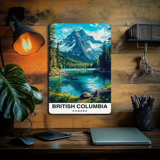 British Columbia Canada Metal Sign