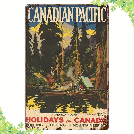 Canadian Pacific Holidays in Canada Metal Sign