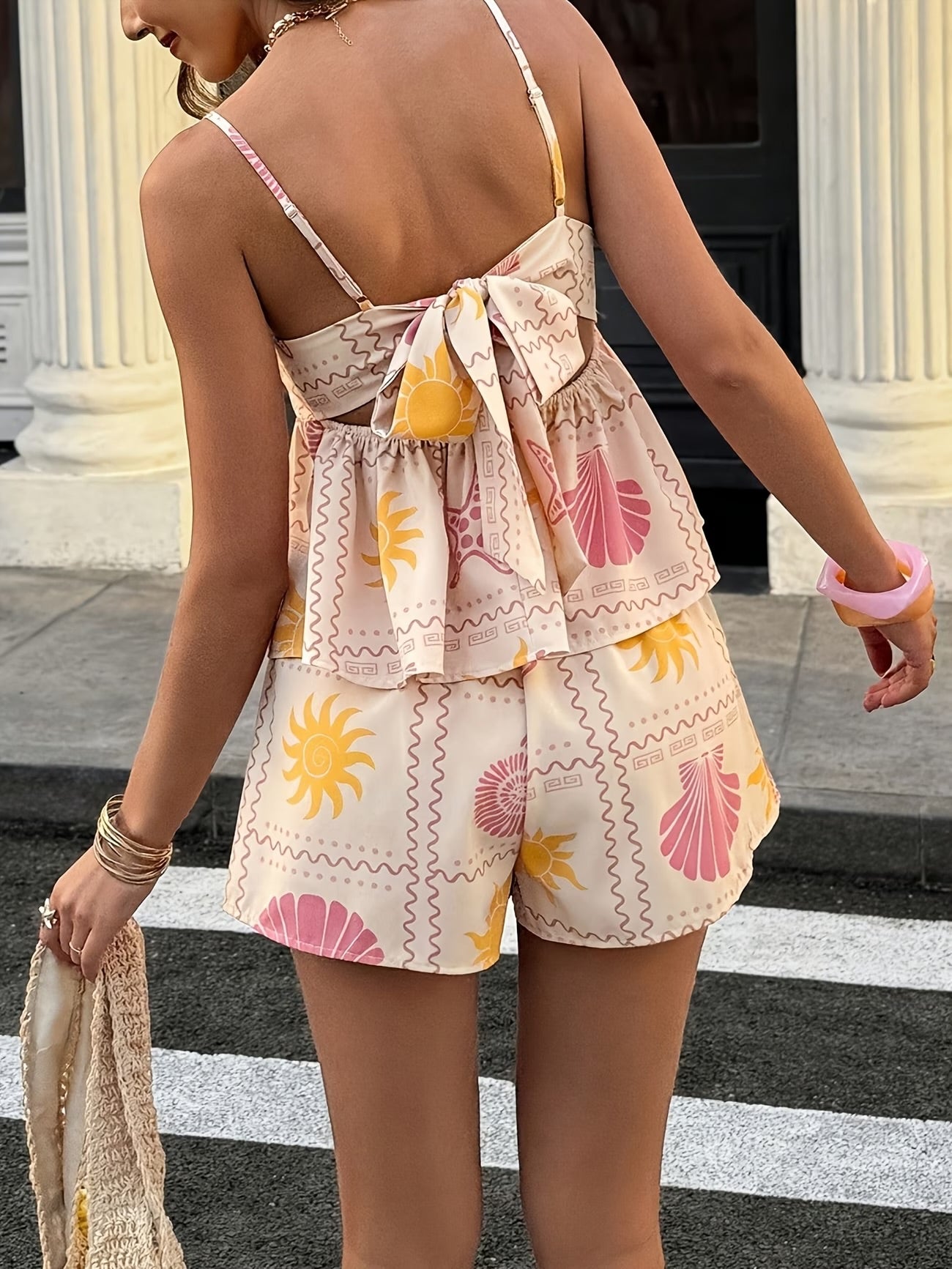 Summer Ruffle Camisole Set