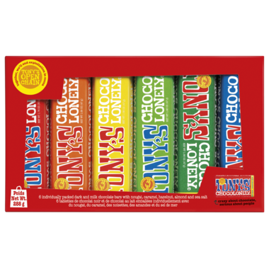 Tony's Chocolonely Rainbow Tasting Pack