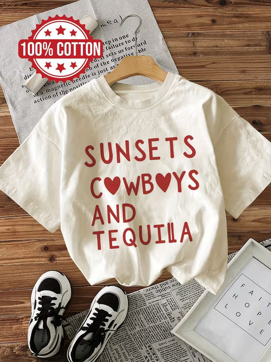 Sunsets, Cowboys, and Tequila Tee