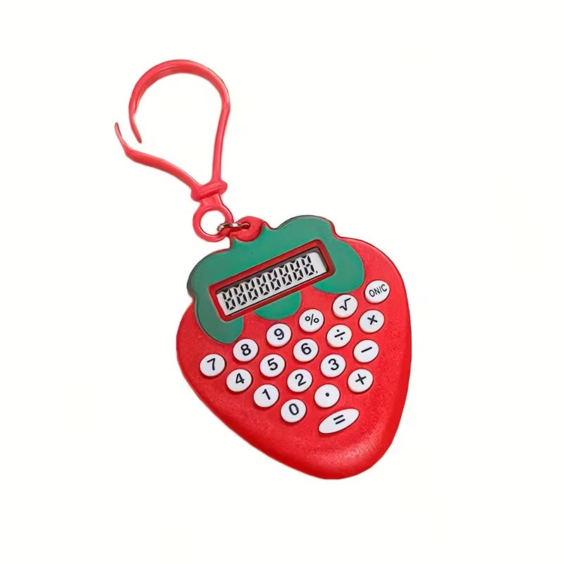 Strawberry Calculator Keychain
