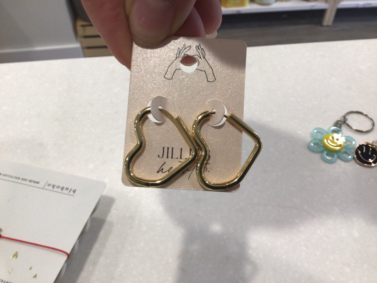 Jillies heart earrings