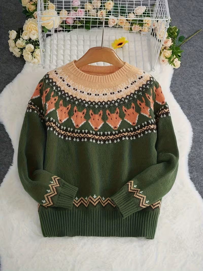 Fair Isle Fox Sweater