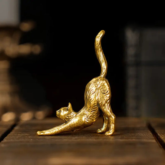 Gold Brass Cat