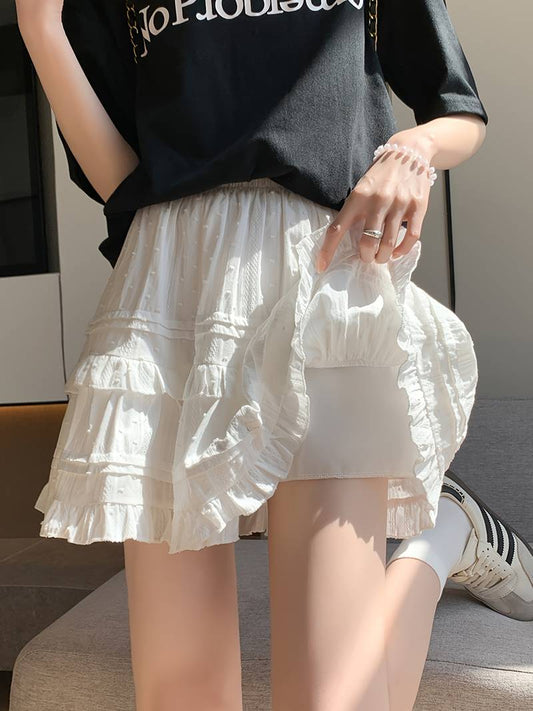 White Ruffle Skirt