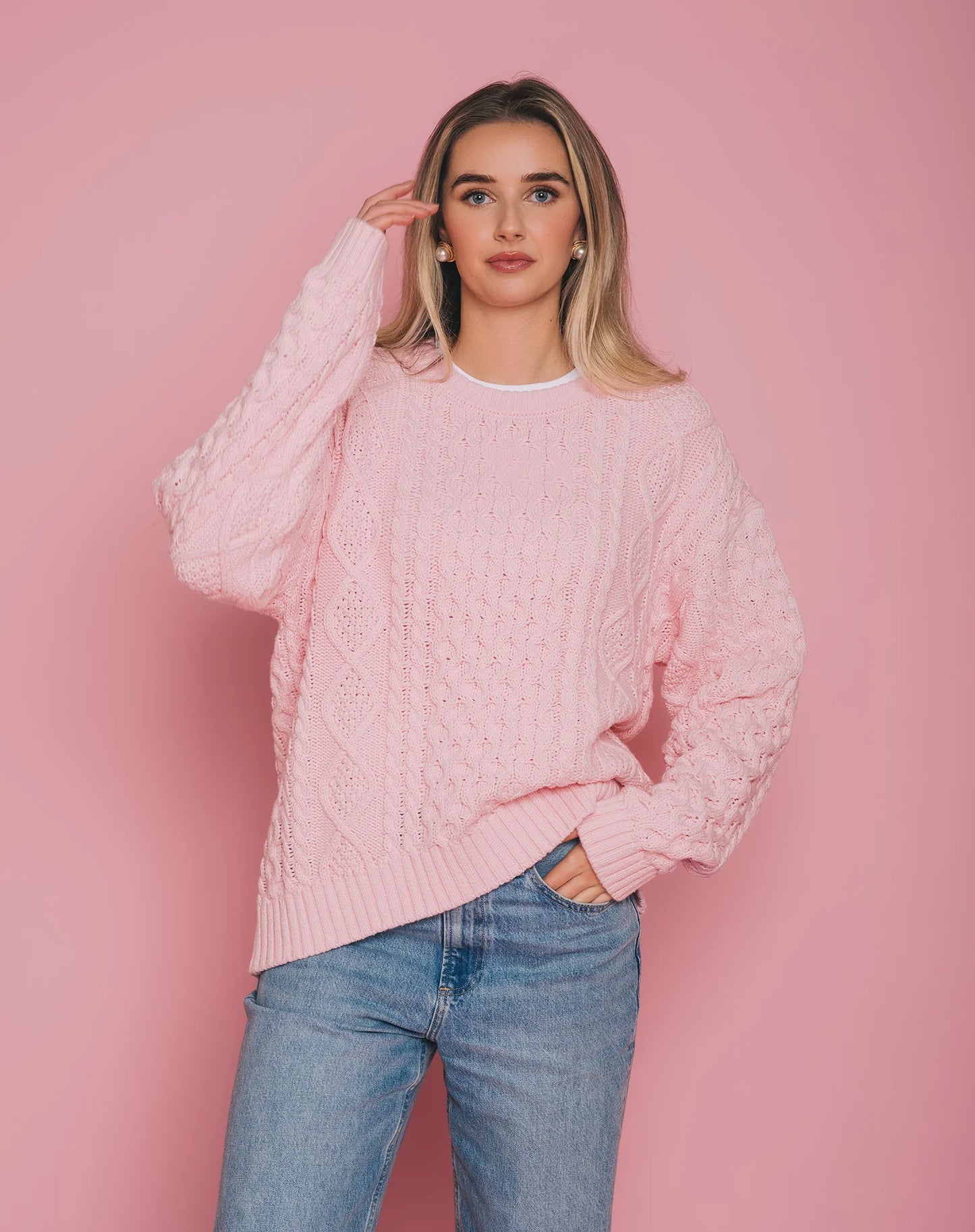Irish Cable Knit Crew