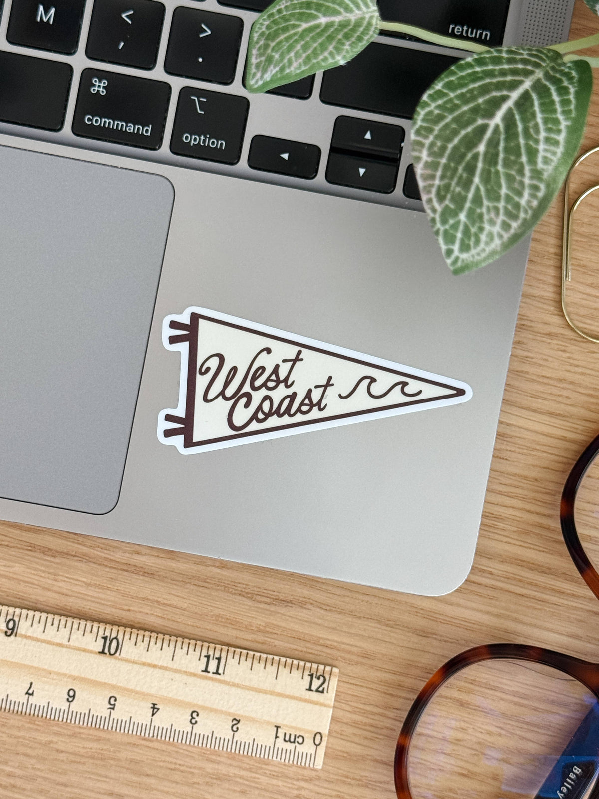 West Coast - Pennant Vinyl Sticker