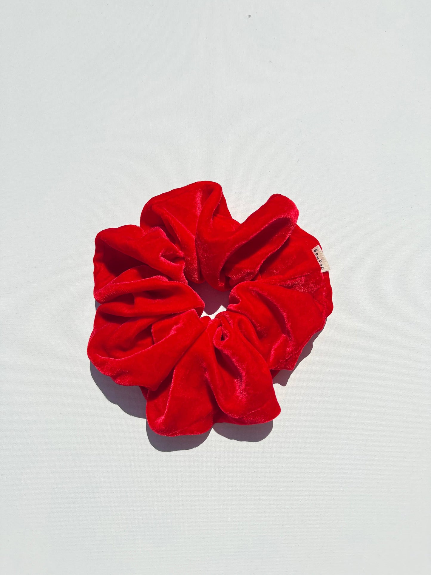 Billy Bamboo SILK VELVET SCRUNCHIES - crystal bright