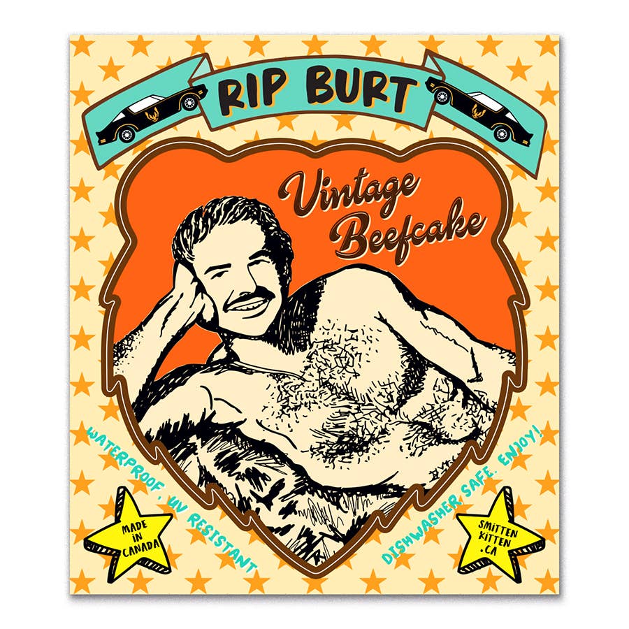 RIP Burt Reynolds Vinyl Sticker